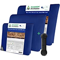 CoverUp! lona impermeable exterior 2 x 3 m [120 g-m2] + cuerda de 12 m- lona de protección con ojales para muebles de…